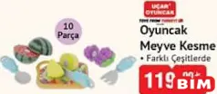 UÇAR OYUNCAK MEYVE KESME 10 PARÇA
